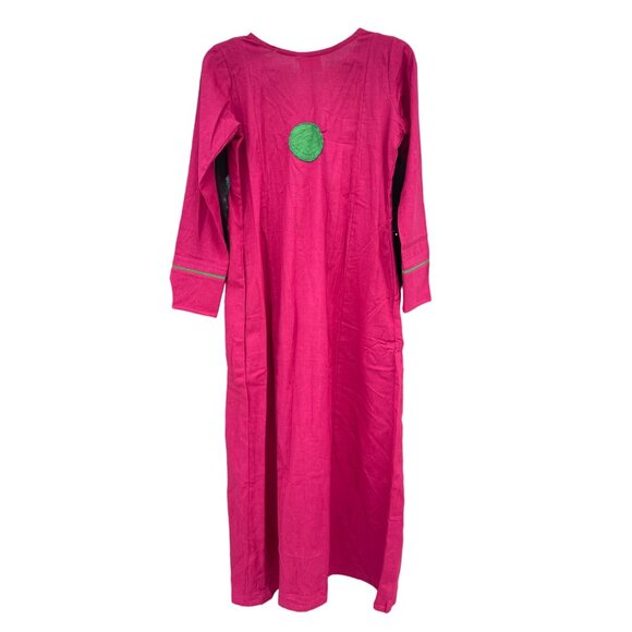 UDD Hot Pink Anarkali Womens size M Medium Kaftan Dress - Picture 15 of 16